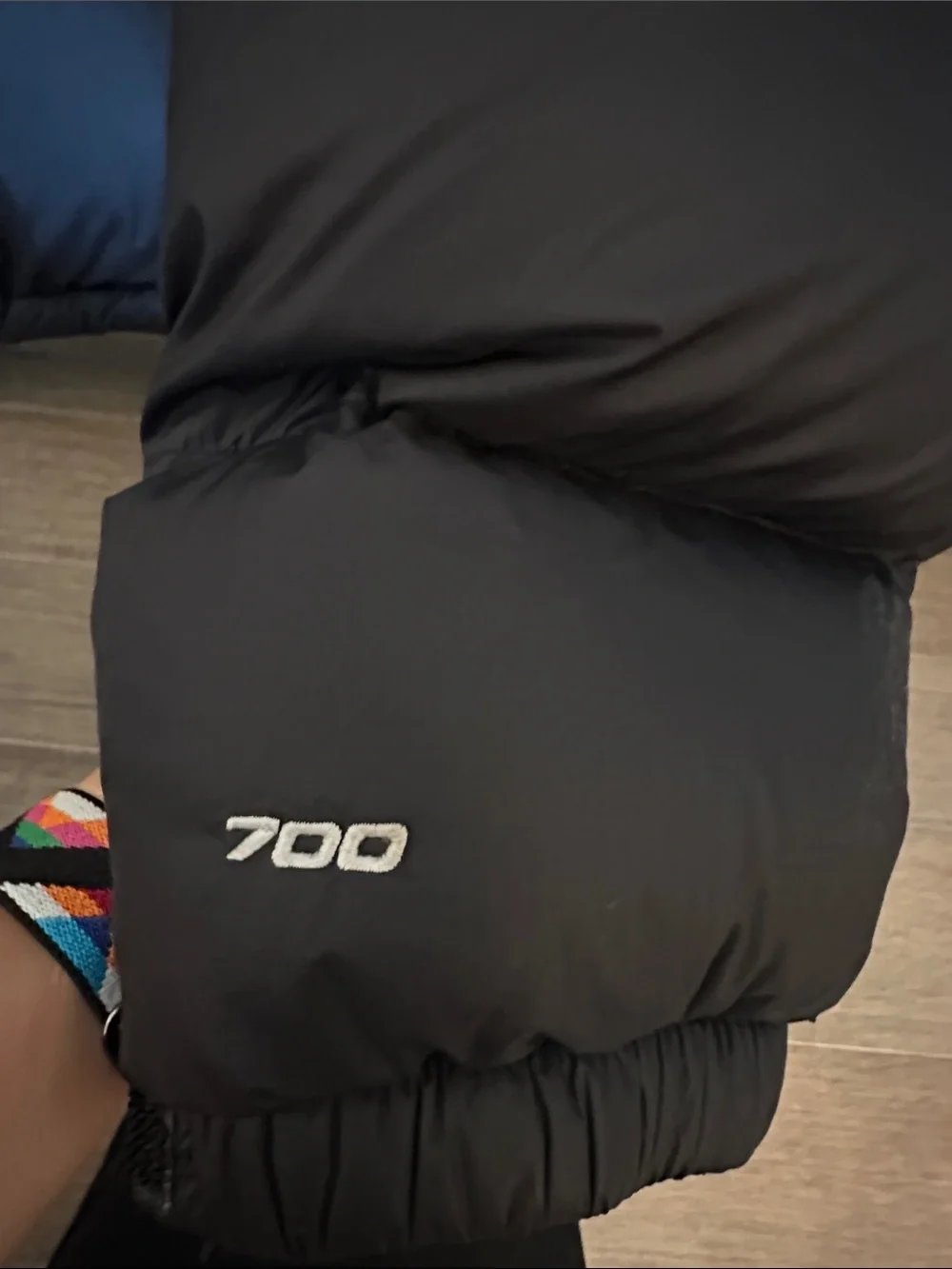 The North Face Bomber Black Down Puffer Jacket with Hood 700 fill - Picture 5 of 10